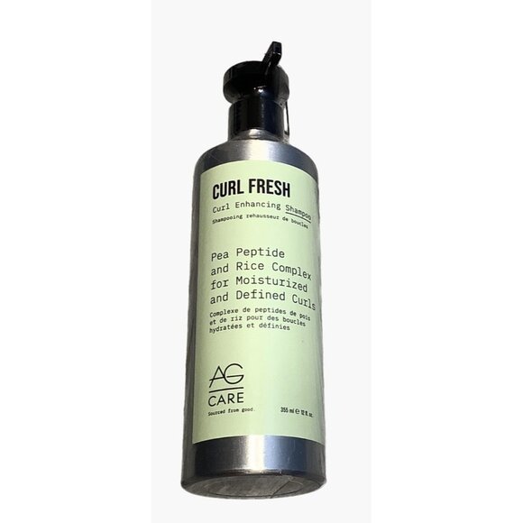 AG Care Curl Fresh Hydrating Shampoo 12 oz Pea Peptide & Rice Complex 12 Fl Oz - Picture 6 of 6